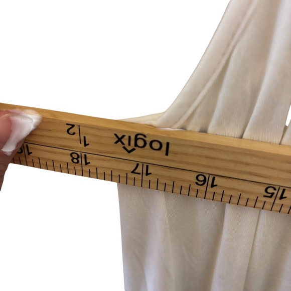 NWT POL White Lace Trim Slip Dress Tank Style Small - Picture 6 of 8